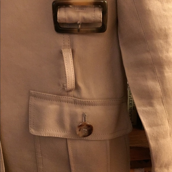 Brooks Brothers Tan Belted Linen Jacket - Picture 6 of 8
